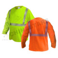 EN471 Class 3 and ANSI/ISEA 107-2010 Class 3 long sleeve high visibility shirts